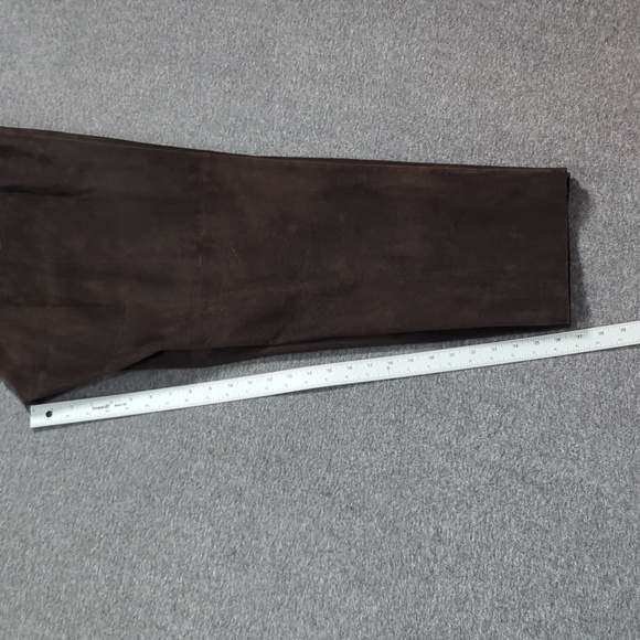 Vintage Margaret Godfrey Leather Suede Brown Pants Plus Size 20 - Picture 9 of 14